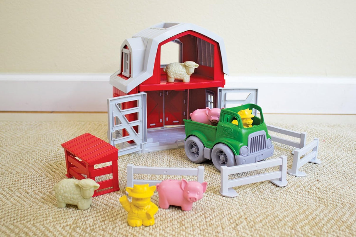 Set de Granja Green Toys - 13 Piezas, Plástico Reciclado
