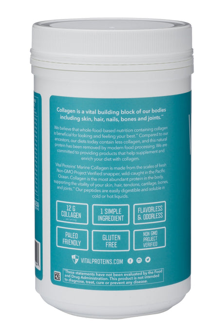 Proteínas vitales Colágeno marino Atrapado salvaje Sin sabor