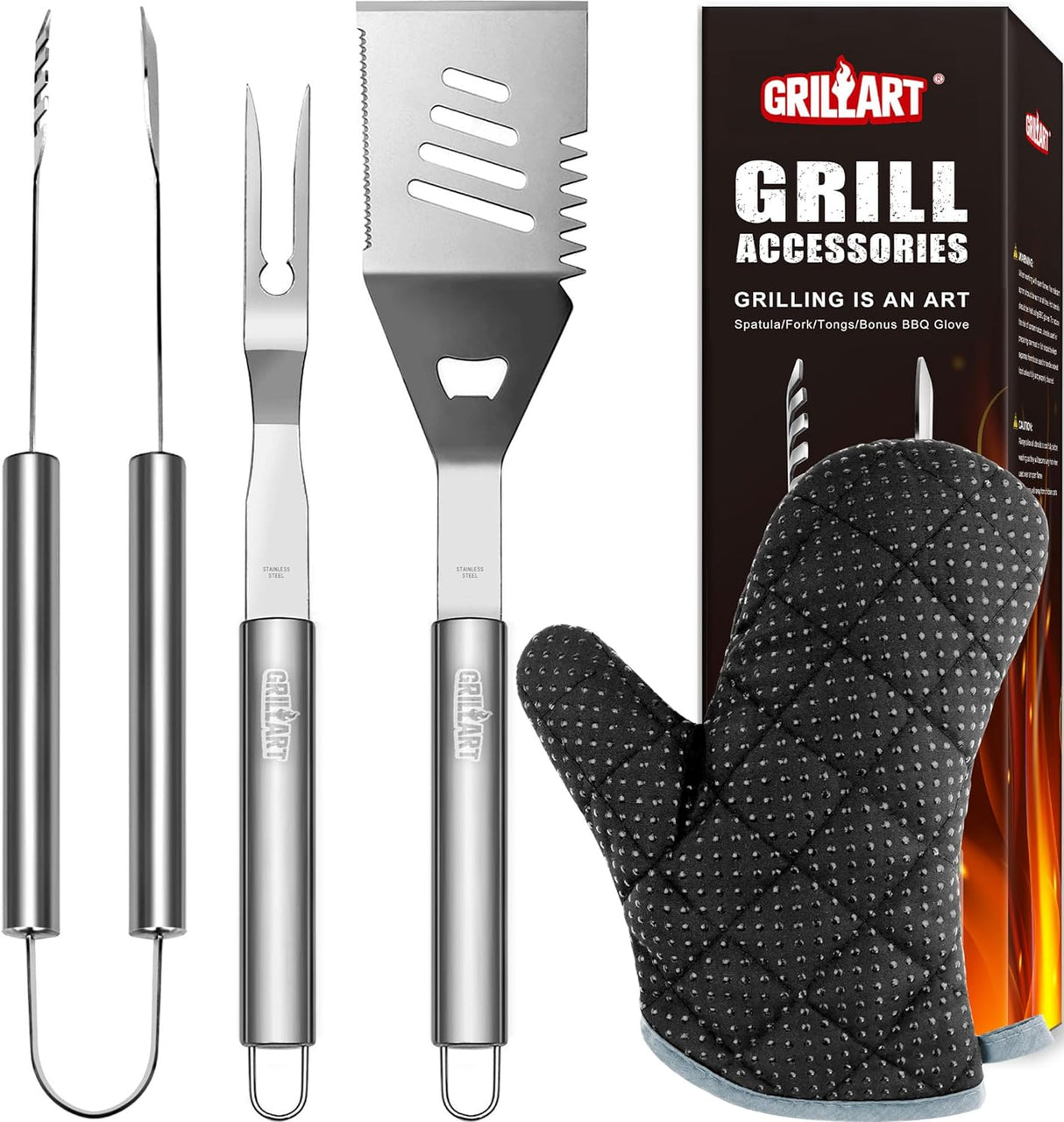 Juego de Utensilios para Barbacoa GRILLART - 3 Piezas