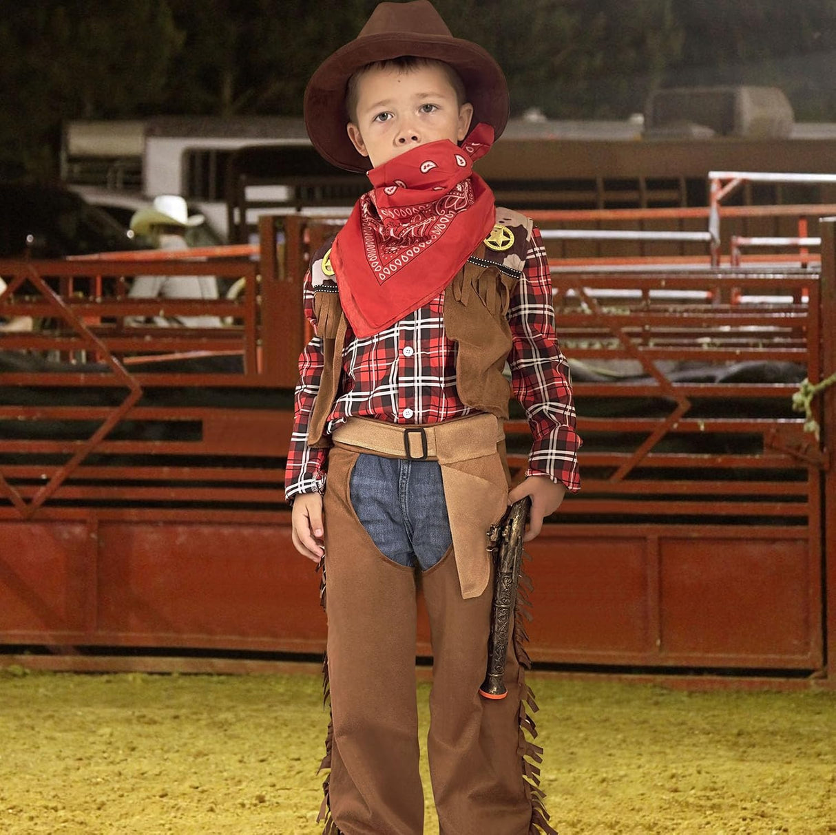Disfraz de Vaquero para Niños Latocos 7 PCS, 3-10 Años