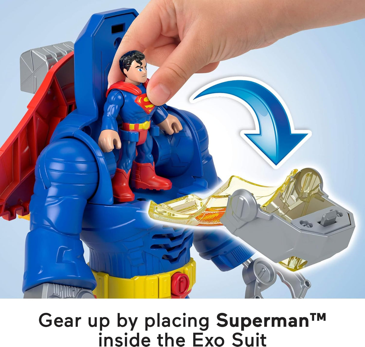 Superman Imaginext DC Robots con Luces y Sonidos 12 Pulgadas