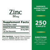 Suplementos Alimenticios antioxidante  Zinc 50
