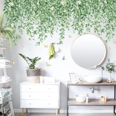 Vinilo WAFT YEARN Decoración Pared Hojas Vínculo Removible