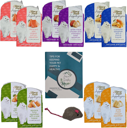 Appetizers de Fancy Feast para Gato 5 Sabores 10 Trays