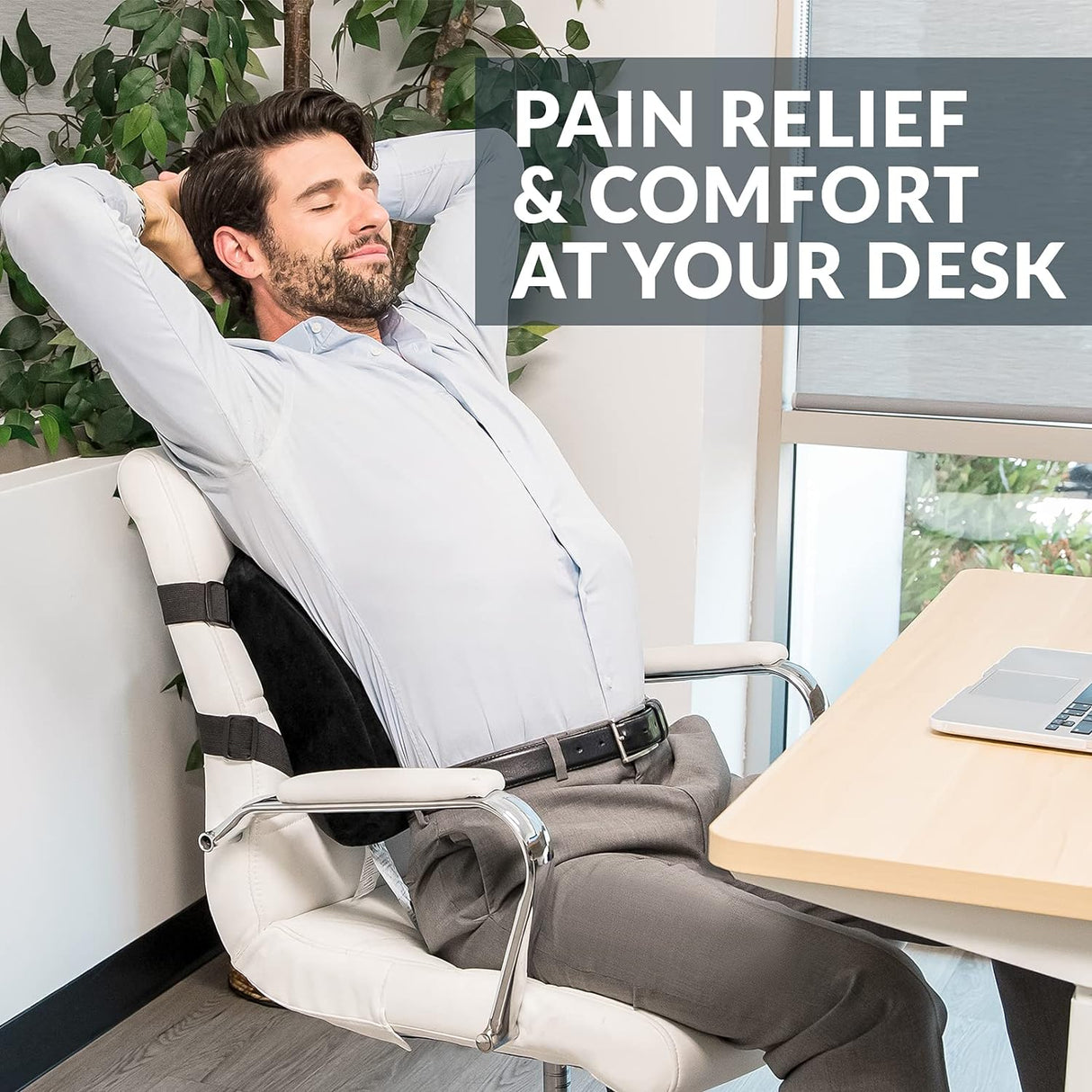 Cojín Lumbar ComfiLife - Espuma Memoria, Malla 3D, Ajustable