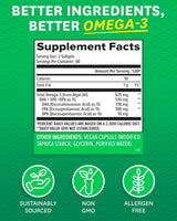 Suplemento Aceite de pescado vegano omega-3  base de plantas