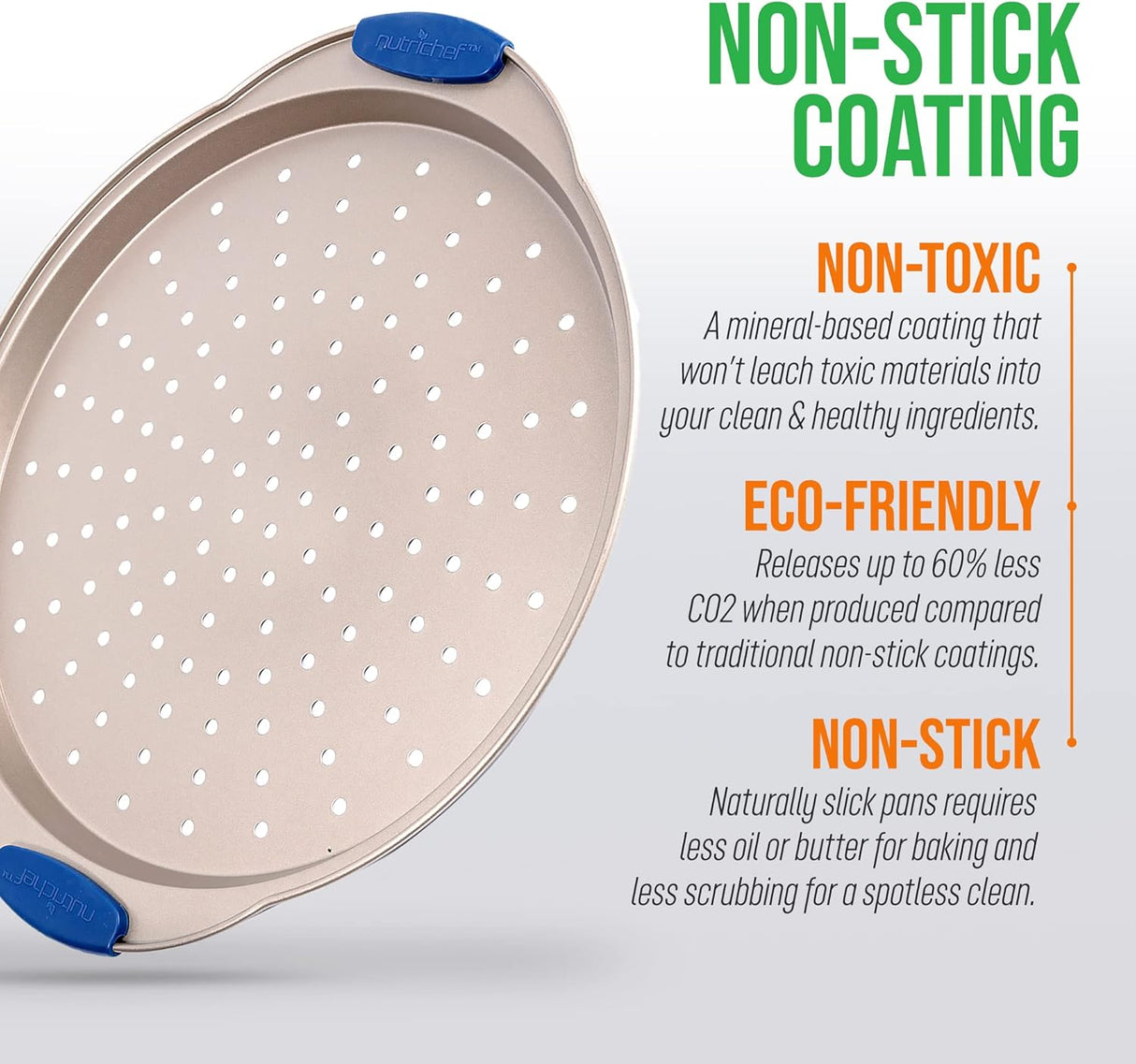 Moldes para Hornear pizza NutriChef BKNCSBSG60PIZZAP