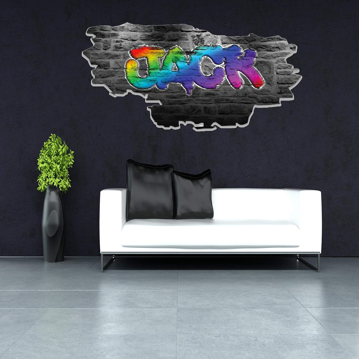 Vinilo Personalizado 3D Graffiti | Decoración Removible MYS105-Medio