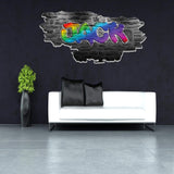 Vinilo Personalizado 3D Graffiti | Decoración Removible MYS105-Medio