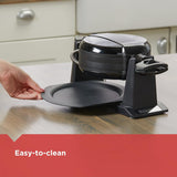 Waffle Maker Rotativo BLACK+DECKER, fácil de usar, WMD200B