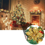 Flores Poinsettia Artificial Boao 24 Piezas para Decoración