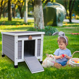 Casa para Gatos Exteriores Rockever, Aislante y Resistente al Clima