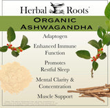 Cápsulas de Ashwagandha Herbal Roots | Fuerza Extra | 60 Veganas