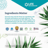 Life Extension TMG 500 mg – Trimetilglicina sin gluten 60 u