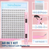 Kit de Extensiones de Pestañas TNFVLONEINS 168 Pcs 9-12MM