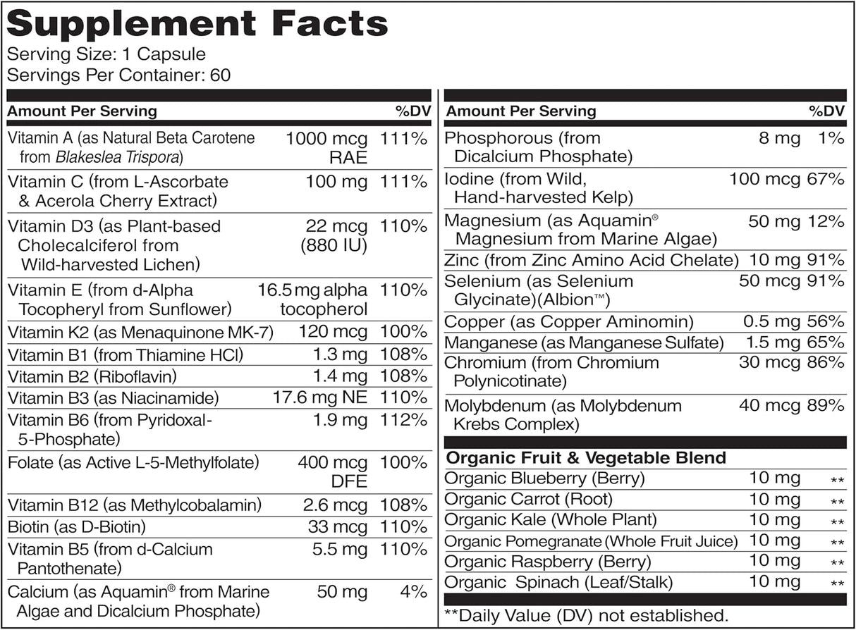 Suplementos Alimenticios Multivitamínico diario