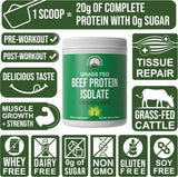Proteína de Carne de Res 100% Sin Lactosa, Sabor Vainilla