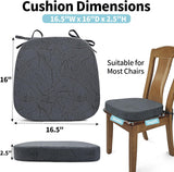 Cojines Vintage para Sillas de Comedor, Patrón Bush, 16.5” x 16”