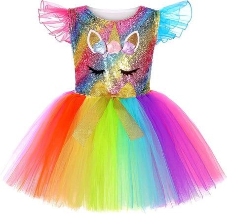 Disfraz de Unicornio para Niñas con Luces LED - Fiesta y Halloween