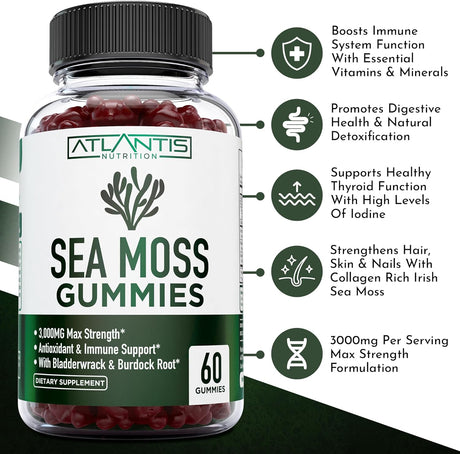 Suplemento musgo marino irlandés 3000 mg Atlantis Nutrition