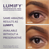 Gotas para los ojos LUMIFY, alivio enrojecimiento, 20 viales