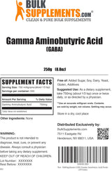 Suplemento BulkSupplements ácido gamma aminobutírico (GABA)