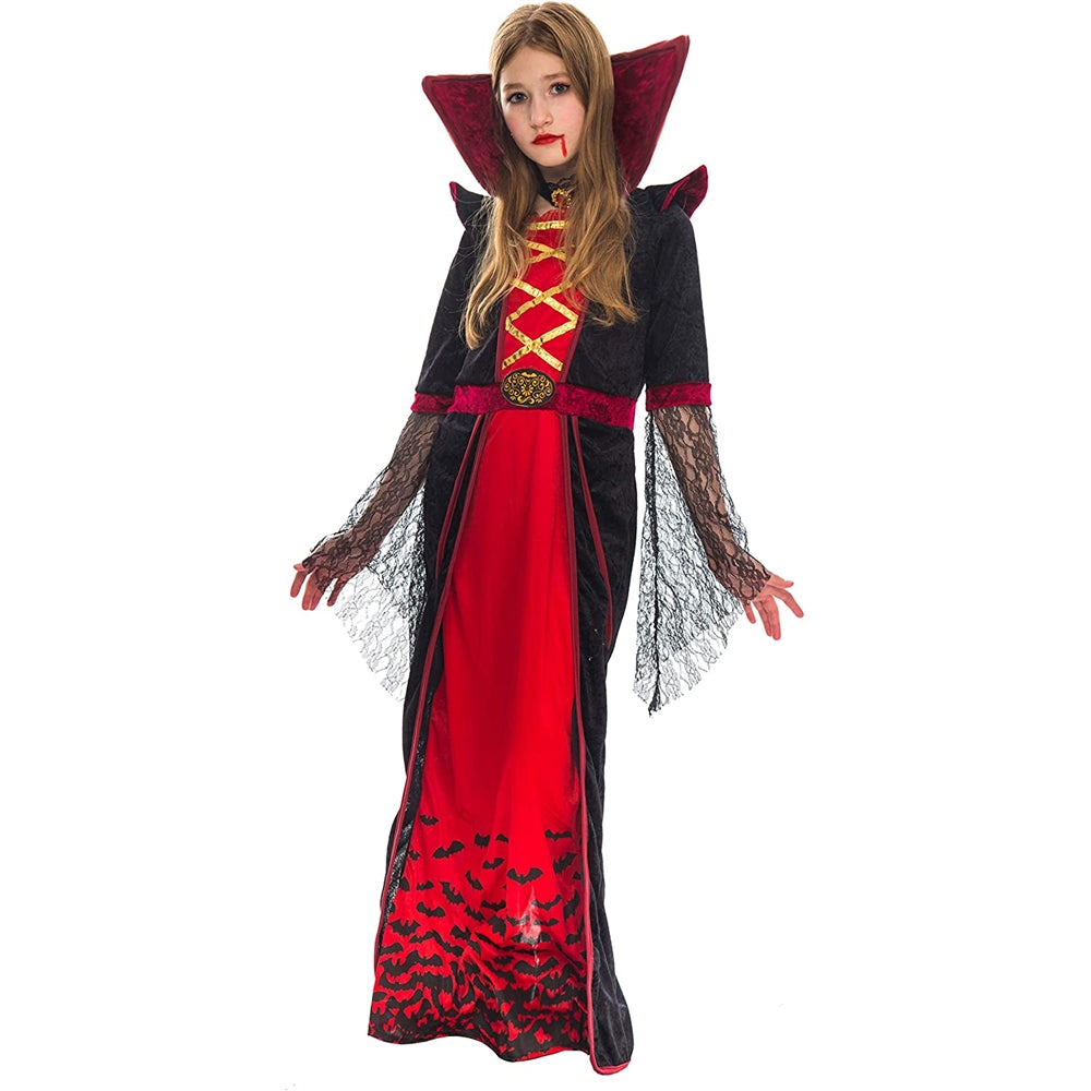 Disfraz de vampiro real para niñas gótico talla S