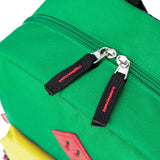 Morral o Mochila escolar para niños color verde y azul