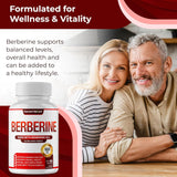 Suplemento de Berberina 1800mg - Alta Pureza, 90 Cápsulas