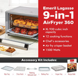 Freidora de aire Emeril Lagasse, 9 en 1, XL, Everyday 360