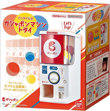 Máquina Gashapon Oficial Bandai Tri Modelo Automática