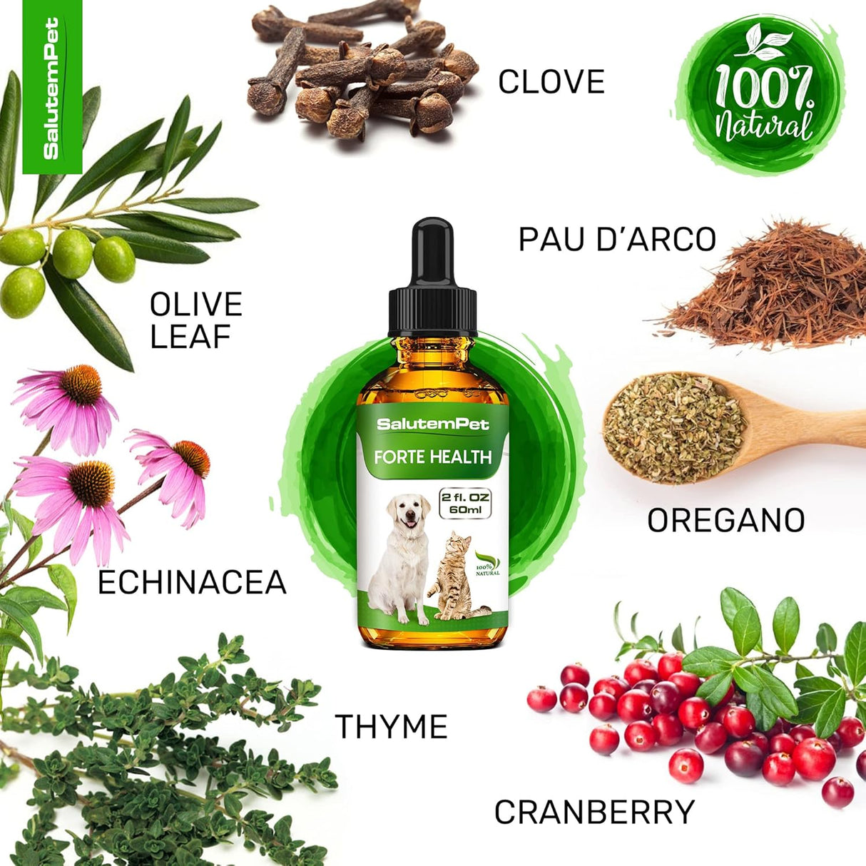 Vitaminas Suplemento de hierbas naturales para perros