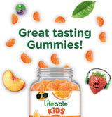 Vitamin C Gummies Kids | Lifeable | 250mg, Vegan, GMO-Free, Chewable | 90u