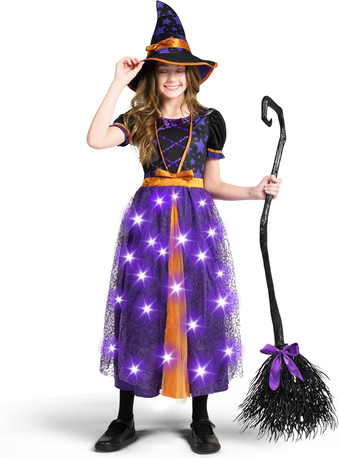 Disfraz de Bruja para Niñas, Spooktacular Creations, Ilumina