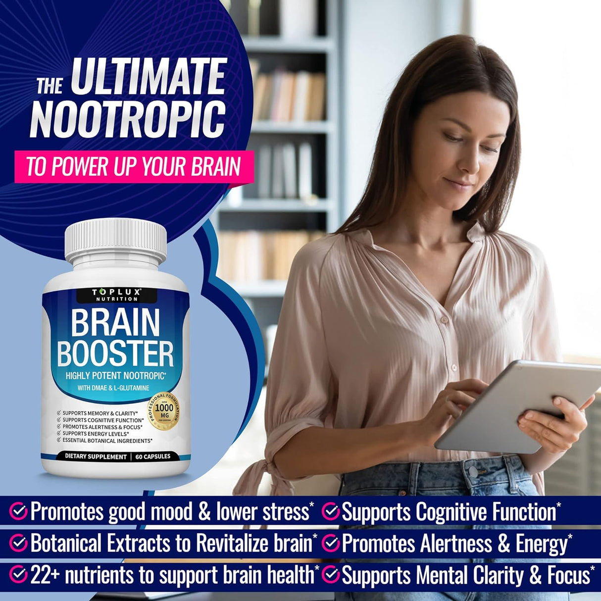 Suplementos Alimenticios Píldoras cerebrales Vitamina