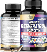 Suplemento de resveratrol de 12065 mg 90 cápsulas de 3 meses