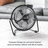 HOLMES Ventilador de Escritorio Mini 4 Alta Velocidad, 4 Aspas