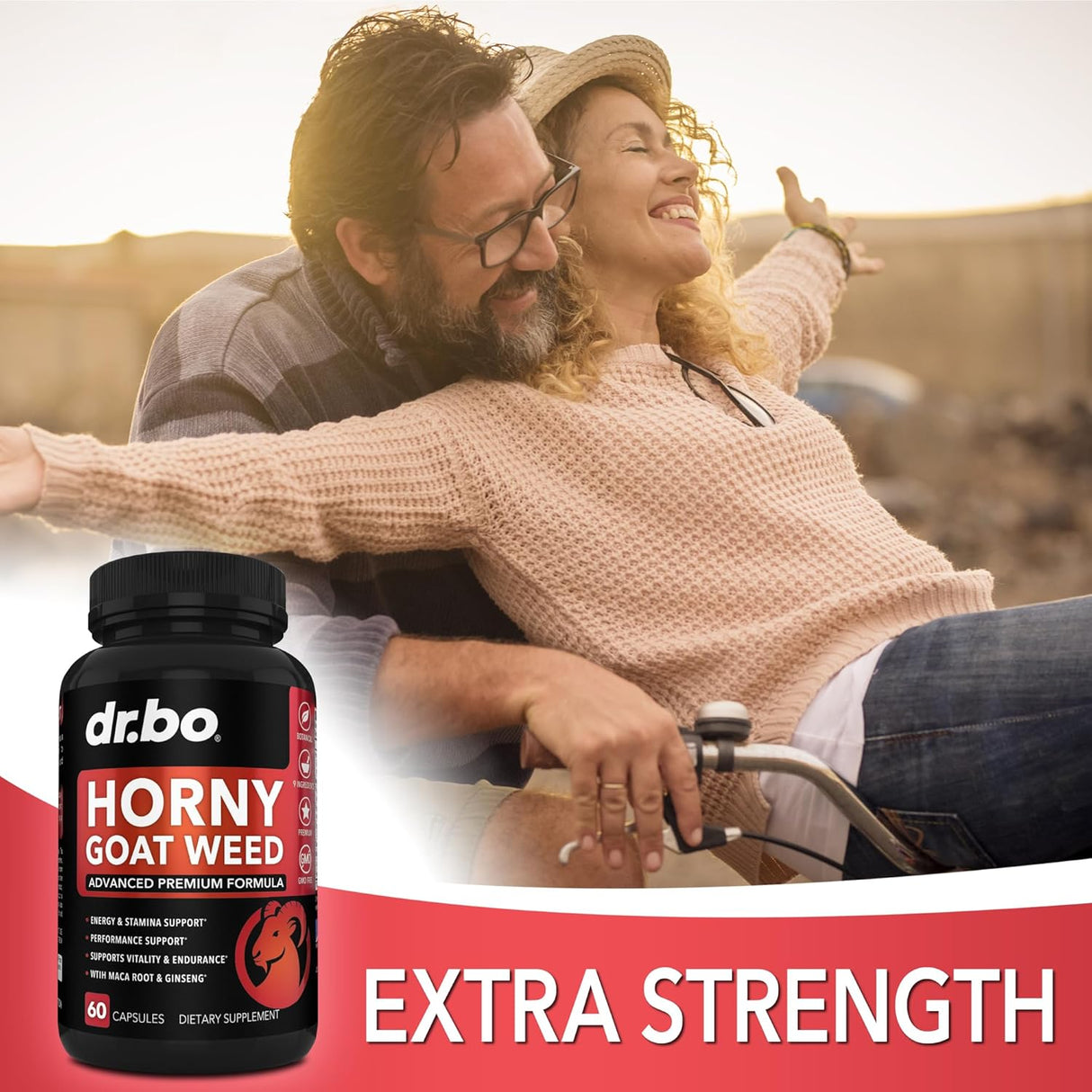 Horny Goat Weed Extra Max 1590mg - Male Enhancement & Stamina