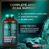 Suplemento de Aminoácidos Esenciales - 3000mg - 120 Cápsulas