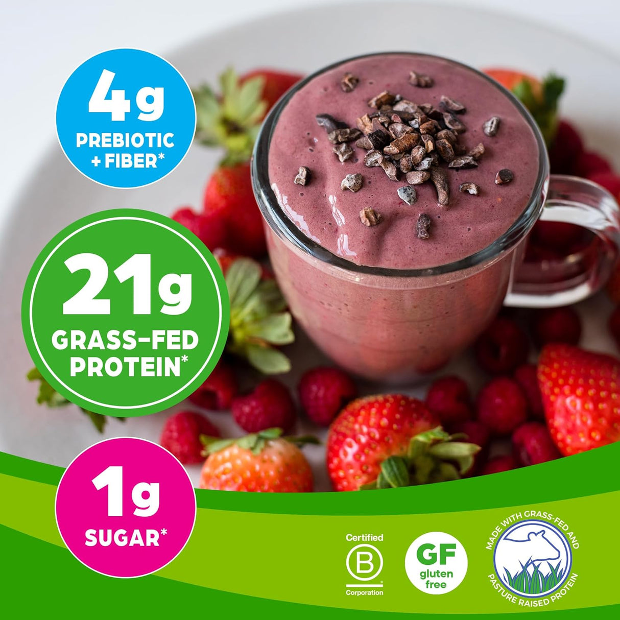 Proteína en polvo 2 sabores 11 onzas 12 unidades