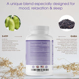 Suplemento Pure 5-HTP (5-hidroxitriptófano) Plus GABA  60un