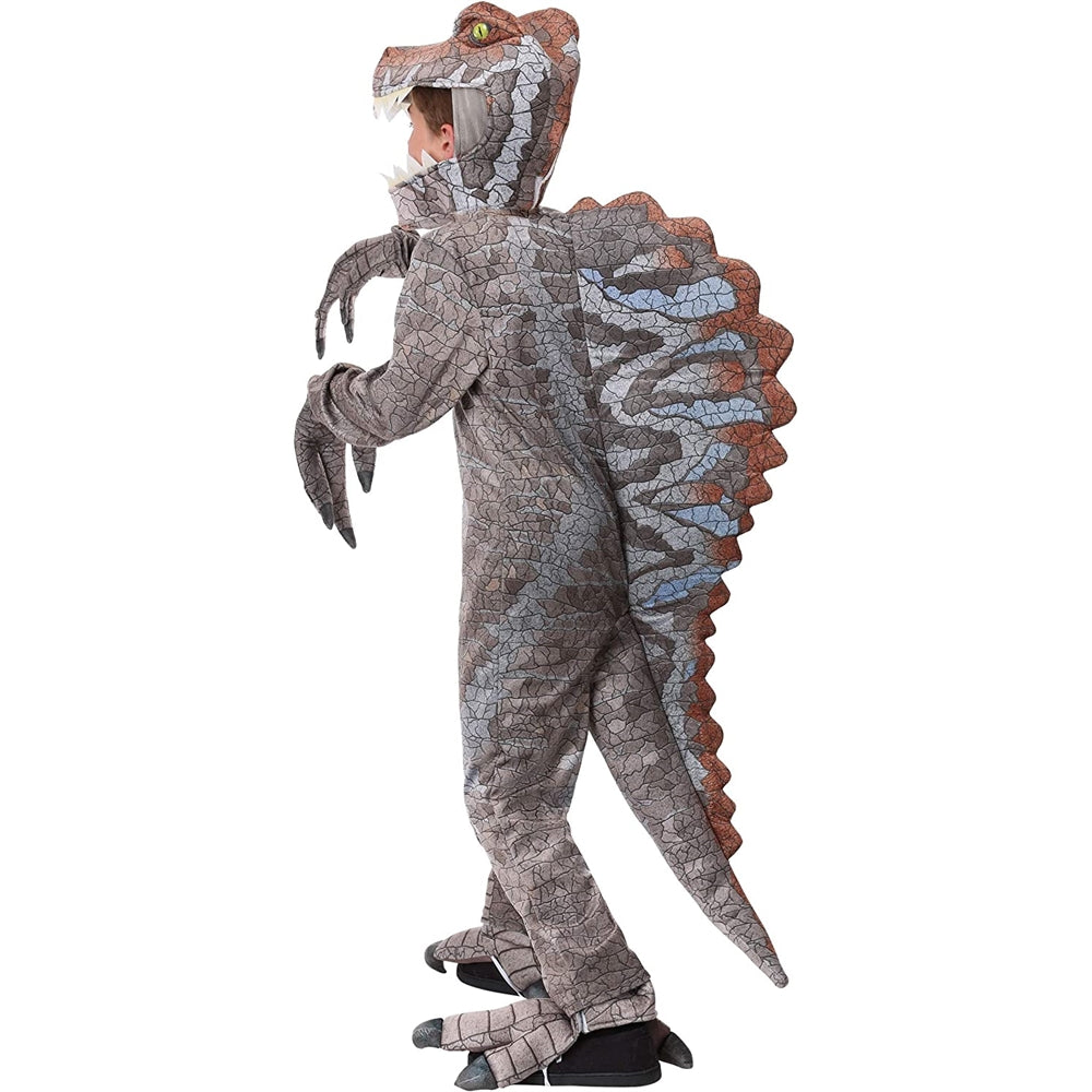 Disfraz de dinosaurio Spinosaurus para niños talla S gris
