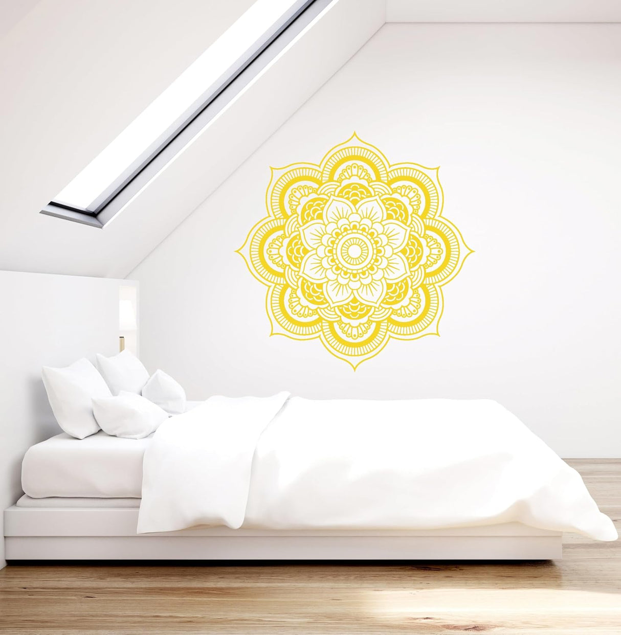 Adhesivo de Pared Mandala Decoración Floral - Modelo 119ig