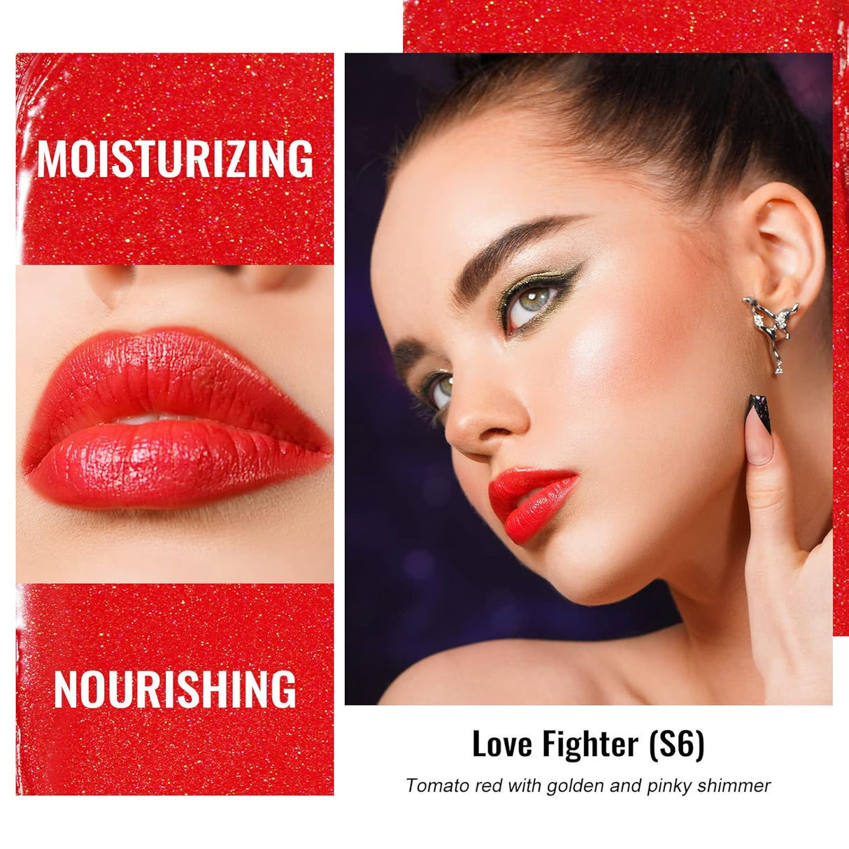 Labial Hidratante 2 en 1 con Brillo para Labios Secos y Agrietados