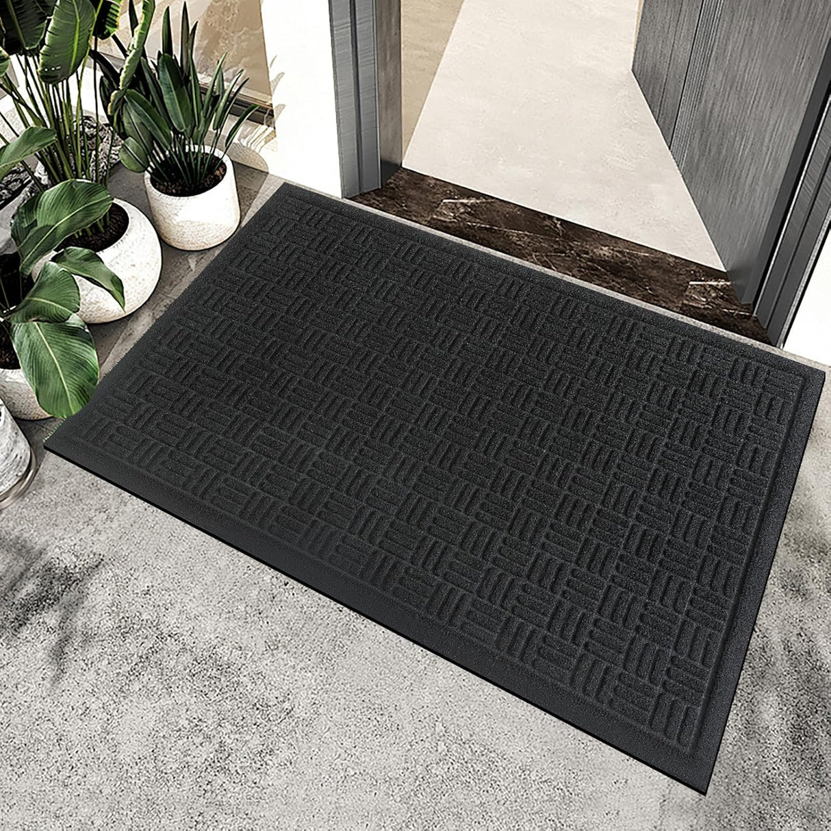 Alfombra de Entrada Antideslizante, Perfil Bajo, 36 x 24