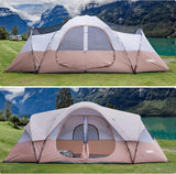 Tienda UNP Carpa Familiar 10 Personas, 2 Habitaciones, Impermeable