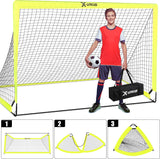 Juego de 2 porterías de fútbol para niños de patio trasero