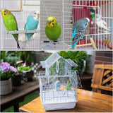 Jaula de viaje para pájaros pequeños, kit de iniciación ligero para pájaros pequeños con jaulas y accesorios, ideal para periquitos, tortolitos, pinzones, canarios