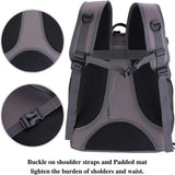 Mochila grande para gatos con burbujas gris
