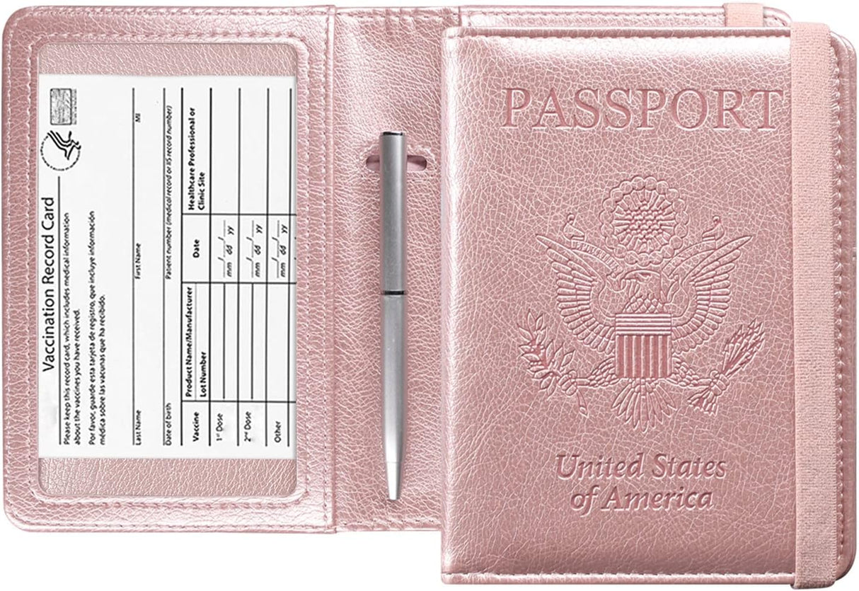 Porta Documentos y Tarjetas  pasaporte y tarjeta de vacuna